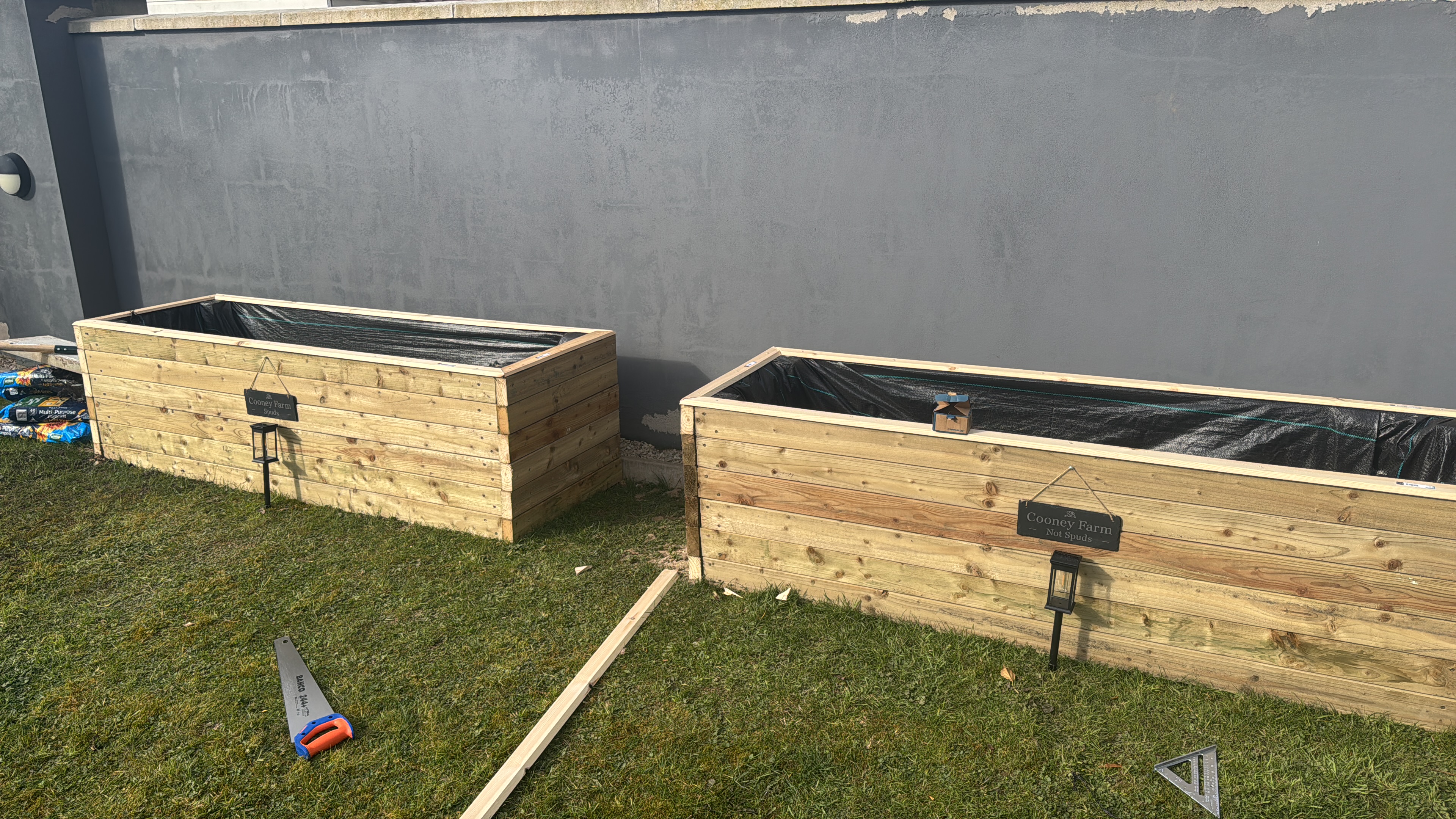 Finished planters