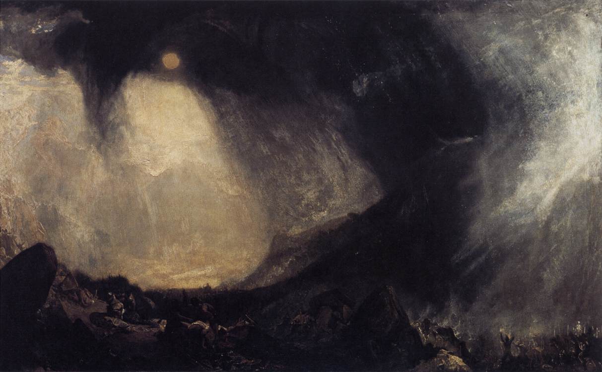 J. M. W. Turner, Snow Storm: Hannibal and his Army Crossing the Alps, 1812