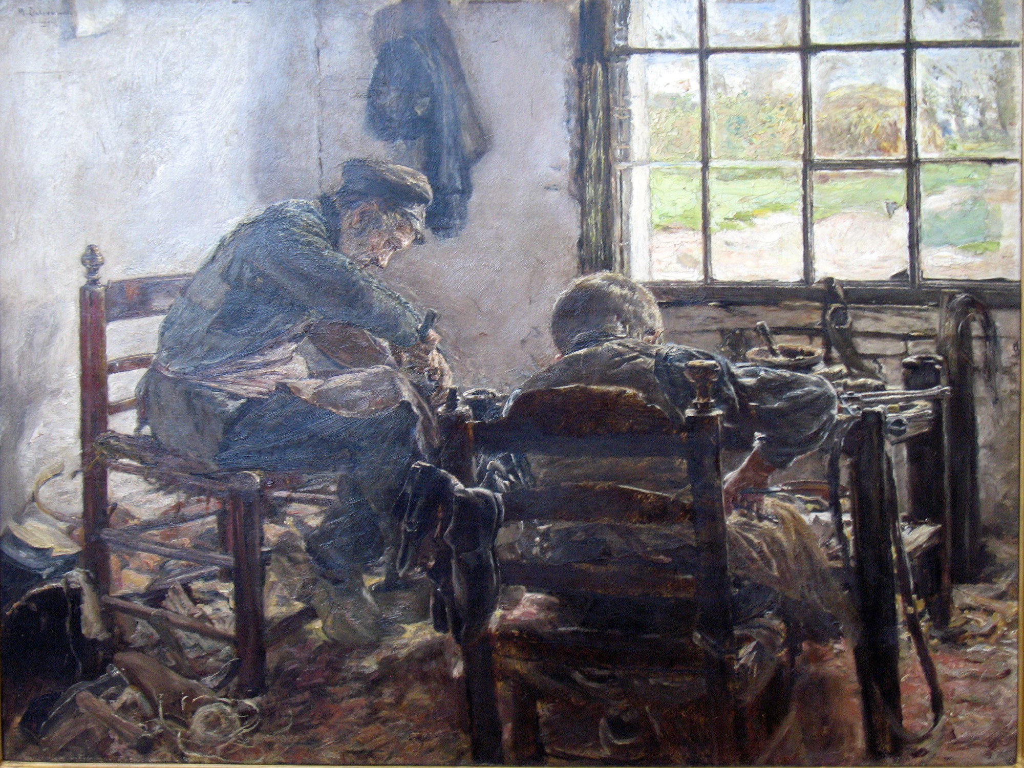 Max Liebermann, Cobbler's Workshop, 1881